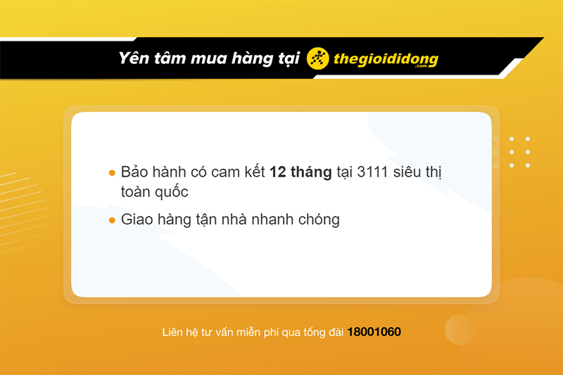 Chính sách bảo hành loa tại Thế Giới Di Động